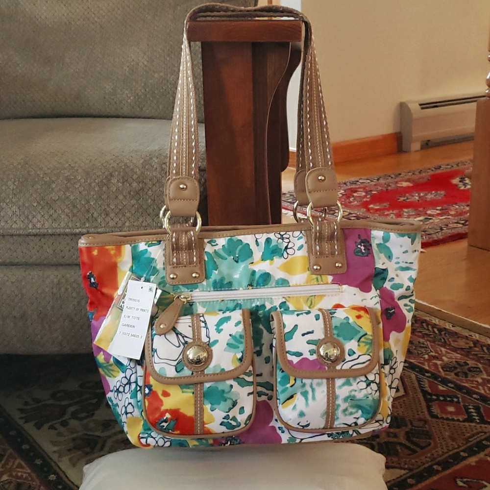 Tyler Rodan flower pattern tote bag